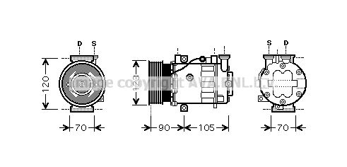 AVA QUALITY COOLING kompresorius, oro kondicionierius FTK361